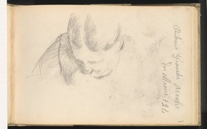 Kvinde, der læner sig frem af Paul Cézanne