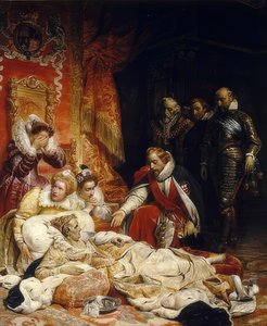 Dronning Elizabeth I af Englands død. 1828