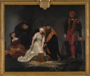Henrettelsen af ​​Lady Jane Gray. 1833