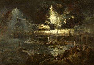 The Destruction of Pompeii, ca. 1835 (olie på lærred)