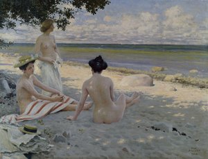 On the Beach (olie på lærred)
