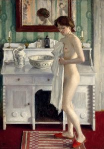 P. Fischer, Morgentoilettet