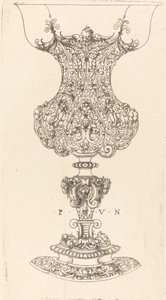 Dekoreret vase af Paul Flindt II