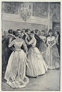 Illustration til Anna Karenina: Kitty at the ball (litho)