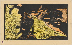 Auti te Pape (Kvinder ved floden) af Paul Gauguin