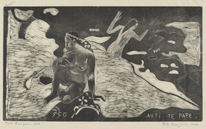 Auti te Pape (Kvinder ved floden) af Paul Gauguin
