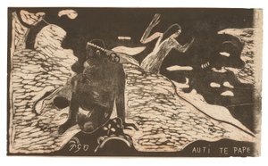 Auti te pape (Kvinder ved floden), fra Noa Noa Suite af Paul Gauguin