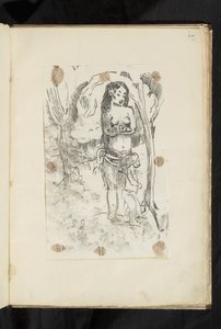 Før og efter - Kvinde og barn af Paul Gauguin