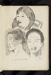 Før og efter - tegning "Ikke blottet for følelse" af Paul Gauguin