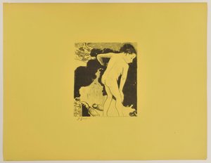 Bretonische Badende af Paul Gauguin