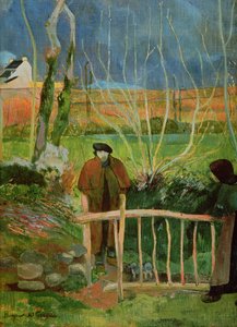 Hej Monsieur Gauguin, ca. 1889 (olie på lærred) af Paul Gauguin