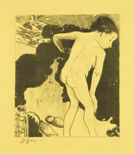 Bretonische Badende af Paul Gauguin