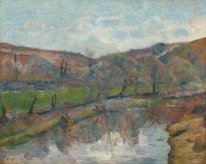 Bretagne Landskab, 1888. af Paul Gauguin