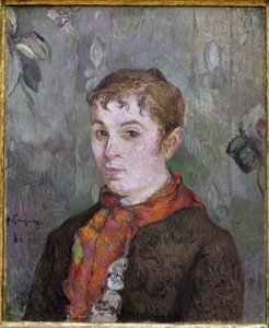 Kvindebuste (olie på lærred af Paul Gauguin