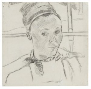 Buste af en ung bretonsk kvinde (muligvis Marie Lagadu) af Paul Gauguin
