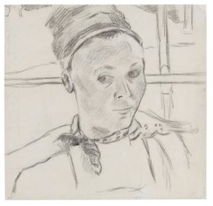 Buste af en ung bretonsk kvinde (muligvis Marie Lagadu) af Paul Gauguin