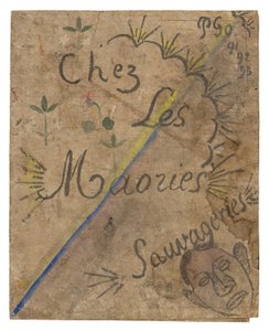 Chez les Maories: Sauvageries (Hjemme hos maorierne: vilde ting) af Paul Gauguin