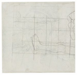 Design til en Jardiniere: The Toilette af Paul Gauguin