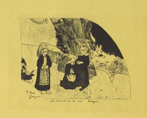Havets dramaer: Bretagne, 1889 af Paul Gauguin