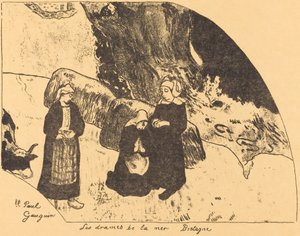 Havets dramaer, Bretagne Havets dramaer, Bretagne, 1889. af Paul Gauguin