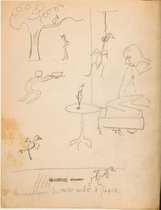 Tegning fra et album med tegninger produceret til den unge Jacques Bousquet, 1889-90 af Paul Gauguin