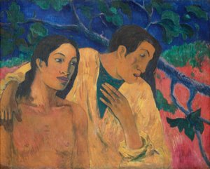 Flugt (Tahiti-idyl) af Paul Gauguin