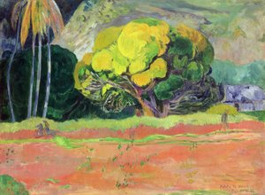 Fatata te Moua (ved foden af bjerget) af Paul Gauguin