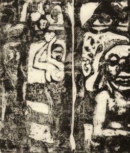 Kvinde plukker frugt og Oviri af Paul Gauguin