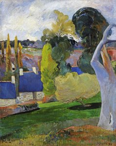 Fransk:  Ferme en Bretagne II En gård i Bretagne II af Paul Gauguin