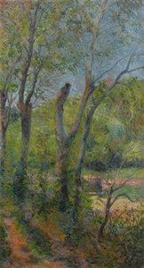 Fransk:  Les Saules piletræer af Paul Gauguin