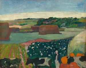 Høstakke i Bretagne, 1890. af Paul Gauguin