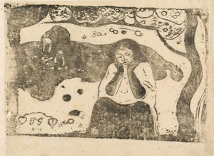 Menneskelig sorg (Miseres humaines) af Paul Gauguin