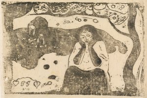 Human Sorrow Miseres humaines, i eller efter 1895. af Paul Gauguin
