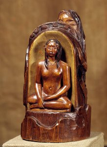 Idol a la pearl Træskulptur, guld og perle af Paul Gauguin (1848-1903). 1892-1893 søn. 0,23x0,12x0,11 m Paris, musee d