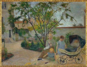 Jardin à Vaugirard, eller Malerens familie i haven af Paul Gauguin
