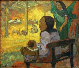 Lille barn (Tahitiansk jul) af Paul Gauguin