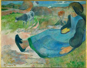 La Gardeuse de vaches, ou Jeune Bretonne (olie på lærred) af Paul Gauguin