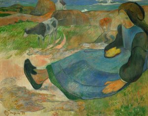 The Cow Keeper, eller Young Breton af Paul Gauguin