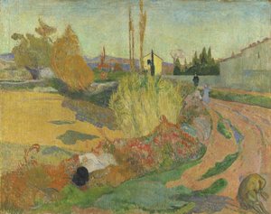 Landskab ved Arles, 1888 af Paul Gauguin