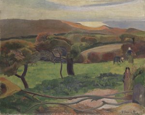 Landskab fra Bretagne af Paul Gauguin