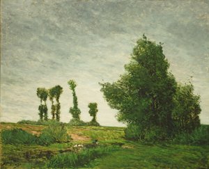 Landskab med poppel af Paul Gauguin