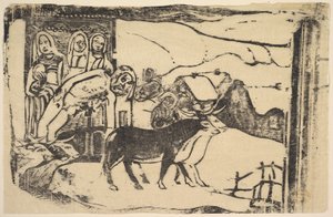 Den bretonske Golgata, 1898-99. af Paul Gauguin