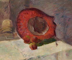 Den røde hat af Paul Gauguin