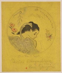 Léda: Entwurf für einen Teller af Paul Gauguin