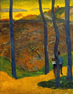 Blå træer af Paul Gauguin