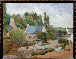 Les lavandieres à Pont Aven (Pont-Aven) Maleri af Paul Gauguin (1848-1903) 1886 Søn. 0,71 x 0,90 m Paris, musee d