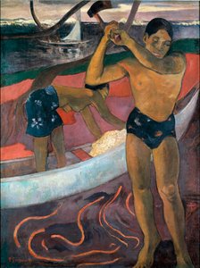 Manden med aksen Maleri af Paul Gauguin (1848-1903) af Paul Gauguin
