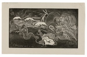 L’univers est créé (Universet bliver til), fra Noa Noa Suite af Paul Gauguin