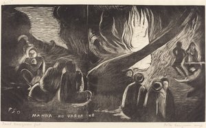 Mahna no Varua Ino (Djævelen taler) af Paul Gauguin