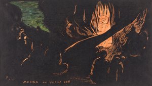 Mahna no Varua Ino Djævelen taler, 18941895. af Paul Gauguin